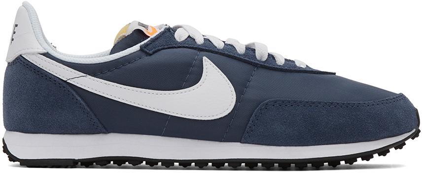 Nike Blue & White Waffle Trainer 2 Sneakers