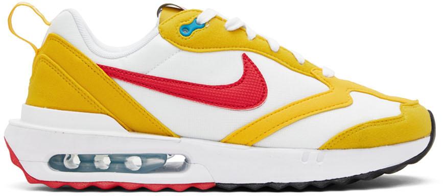 Nike Yellow & White Air Max Dawn Low-Top Sneakers