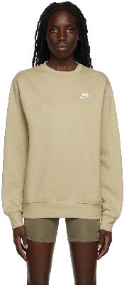 Nike Beige Cotton Sweatshirt