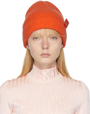 Nina Ricci Orange Wool Beanie