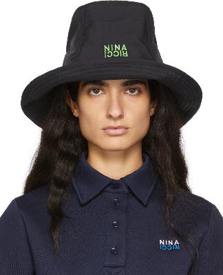 Nina Ricci SSENSE Exclusive Black Tall Bucket Hat