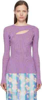 Nina Ricci Purple Cotton Sweater