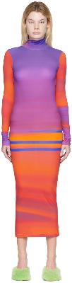 Nina Ricci Multicolor Print Maxi Dress