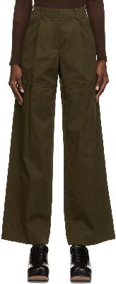 Nina Ricci Khaki Cargo Trousers