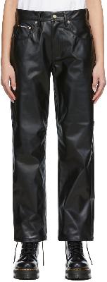 Noon Goons Black Series Faux-Leather Pants