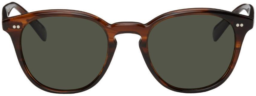 Oliver Peoples Tortoiseshell Desmon Sunglasses