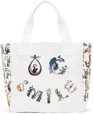 Opening Ceremony White 'Smile' Tote