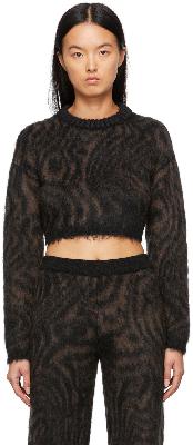 Opening Ceremony Black & Brown Heartwood Sweater