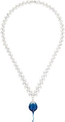 Ottolinger Blue & Silver Diamond Dip Necklace