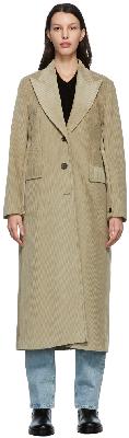 Our Legacy Beige Corduroy Extended Coat