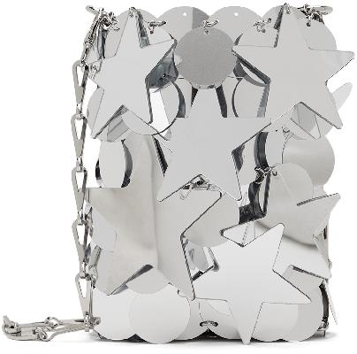 Paco Rabanne Silver Mini Sparkle Shoulder Bag