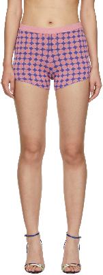 Paco Rabanne Pink & Purple Jacquard Vasarely Bulle Shorts
