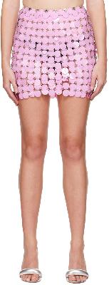 Paco Rabanne Pink Sequin Miniskirt