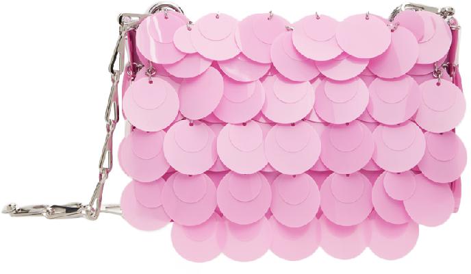 Paco Rabanne Pink Nano Sequin Bag