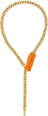 Palm Angels Gold Seal Necklace