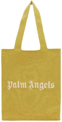 Palm Angels Yellow Logo Tote