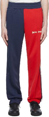Palm Angels Navy & Red Polyester Lounge Pants