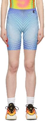 Paolina Russo SSENSE Exclusive Blue & Red Printed Sport Shorts
