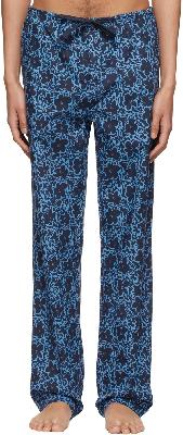 Paul Smith Blue Cotton Pyjama Pants