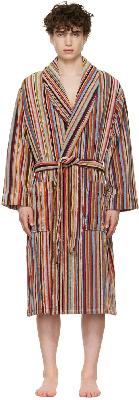 Paul Smith Multicolor Signature Stripe Robe