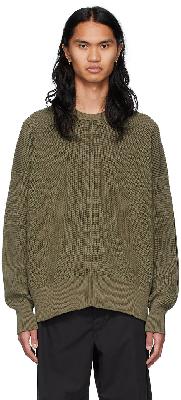 Peter Do Khaki Pima Cotton Sweater