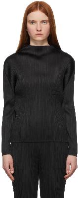 Pleats Please Issey Miyake Black Monthly Colors January Top