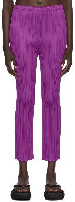 Pleats Please Issey Miyake Purple Monthly Colors November Trousers
