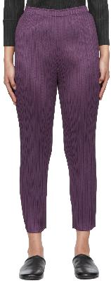 Pleats Please Issey Miyake Purple Monthly Colors February Trousers
