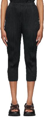 Pleats Please Issey Miyake Black Monthly Colors July Trousers