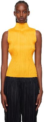 Pleats Please Issey Miyake Yellow Monthly Colors August Turtleneck