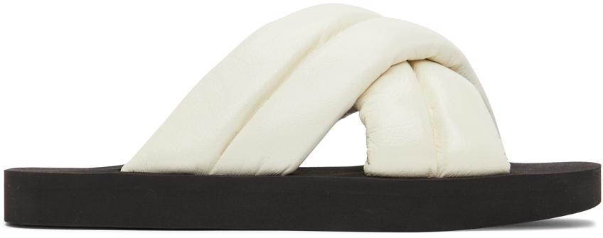 Proenza Schouler Off-White Criss-Cross Padded Sandals
