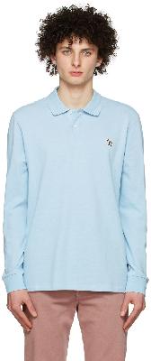 PS by Paul Smith Blue Organic Cotton Long Sleeve Polo