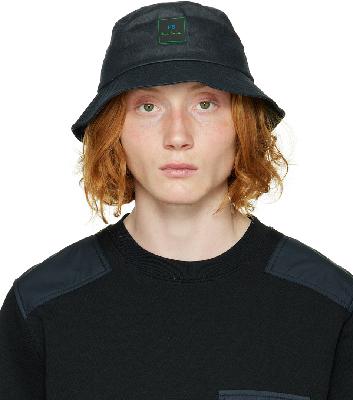 PS by Paul Smith Navy Waxed Cotton Hat