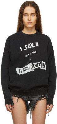 R13 Black Sold My Soul Sweatshirt