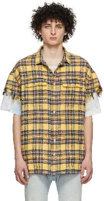 R13 Yellow & Black Cut-Off Shirt