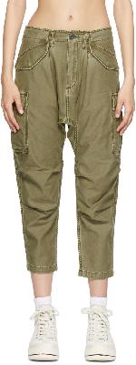 R13 Khaki Cargo Trousers