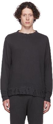 R13 Black Vintage Sweatshirt