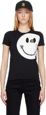 Raf Simons Black Smiley Edition Graphic T-Shirt