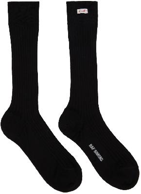 Raf Simons Black Cotton Socks