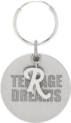Raf Simons Silver 'Teenage Dreams' Medallion Single Earring