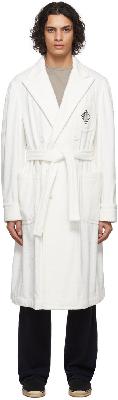 Ralph Lauren Purple Label SSENSE Exclusive White Terrycloth Robe