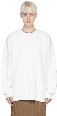 Raquel Allegra White Cotton Sweatshirt