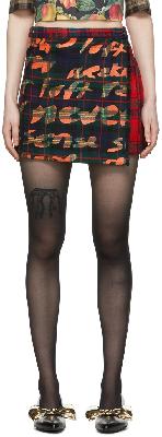 Rave Review Multicolor Wool Mini Skirt