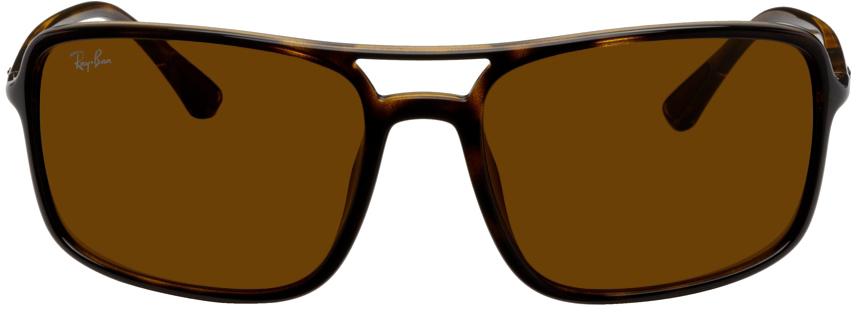 Ray-Ban Tortoiseshell Rectangular Sunglasses