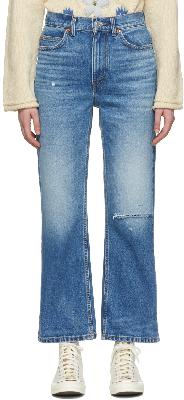 Re/Done Blue 70's Loose Flare Jeans
