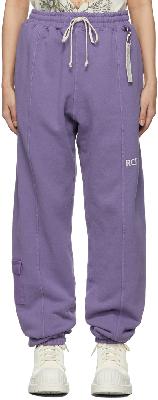 Reese Cooper Purple Logo Lounge Pants