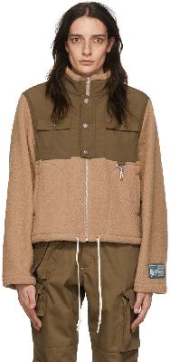 Reese Cooper Beige Polyester Jacket
