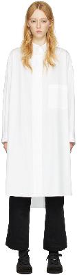 Regulation Yohji Yamamoto White Cotton Midi Dress