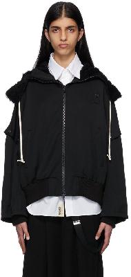 Regulation Yohji Yamamoto Black Detachable Sleeves Jacket