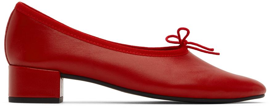 Repetto SSENSE Exclusive Red Maia Heels